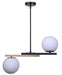 Canarm - IPL2261B02BKG - Two Light Pendant - Lumi - Matte Black