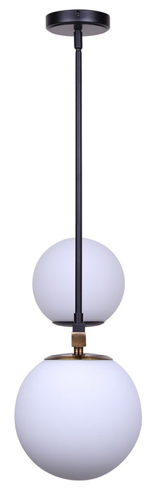 Canarm - IPL2261B02BKG - Two Light Pendant - Lumi - Matte Black