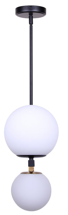 Canarm - IPL2261B02BKG - Two Light Pendant - Lumi - Matte Black