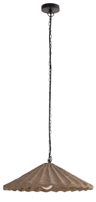 Canarm - IPL2245B01NC - One Light Pendant - Rome - Cement And Natural Fibres