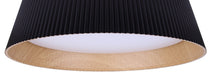 Canarm - LFM344A18BKW - LED Flush Mount - Mira - Matte Black & Faux Wood