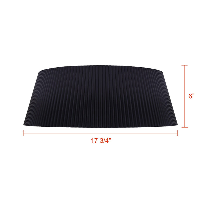 Canarm - LFM344A18BKW - LED Flush Mount - Mira - Matte Black & Faux Wood
