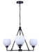 Canarm - ICH2257B04BK - Four Light Chandelier - Nella - Matte Black