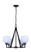 Canarm - ICH2257B04BK - Four Light Chandelier - Nella - Matte Black