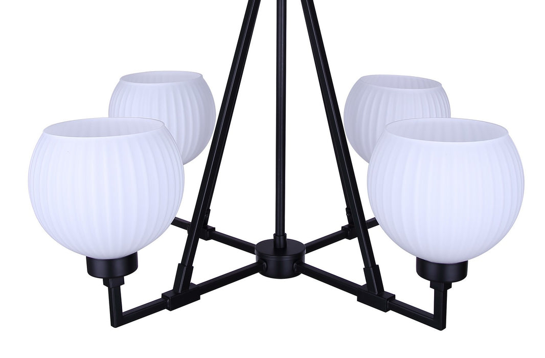 Canarm - ICH2257B04BK - Four Light Chandelier - Nella - Matte Black