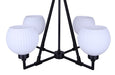 Canarm - ICH2257B04BK - Four Light Chandelier - Nella - Matte Black