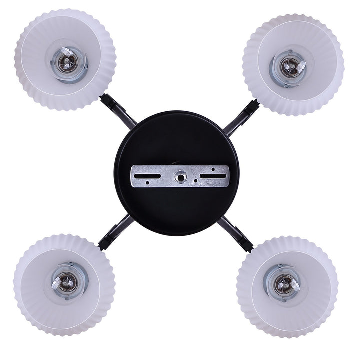 Canarm - ICH2257B04BK - Four Light Chandelier - Nella - Matte Black
