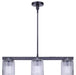 Canarm - ICH1243A03BK - Three Light Chandelier - Renzo - Matte Black