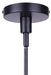 Canarm - ICH1243A03BK - Three Light Chandelier - Renzo - Matte Black