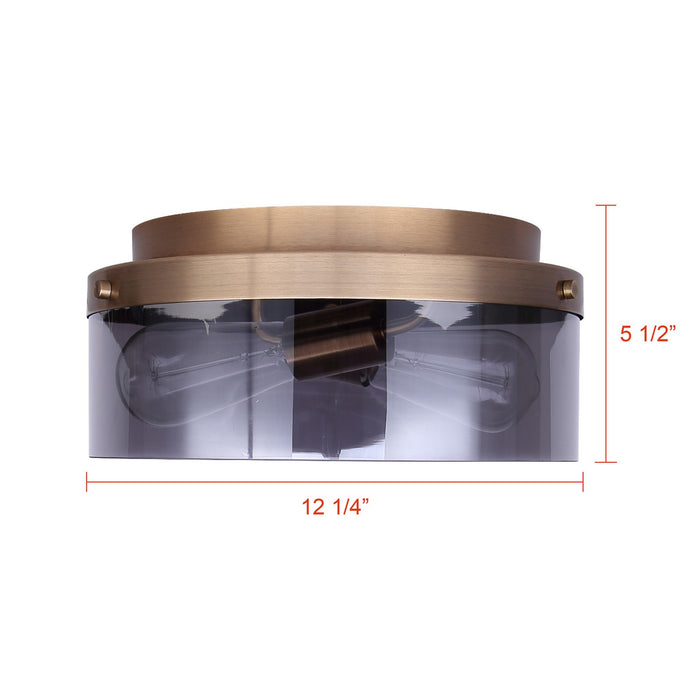 Canarm - IFM2288B12GD - Two Light Flush Mount - Nina - Gold
