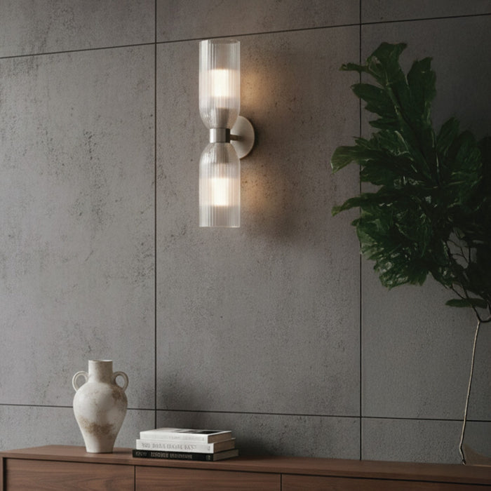 Canarm - IWF1252A02BN - Two Light Wall Fixture - Omarion - Brushed Nickel