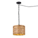 Canarm - IPL2272B01NA - One Light Pendant - Ruppia - Natural + Black