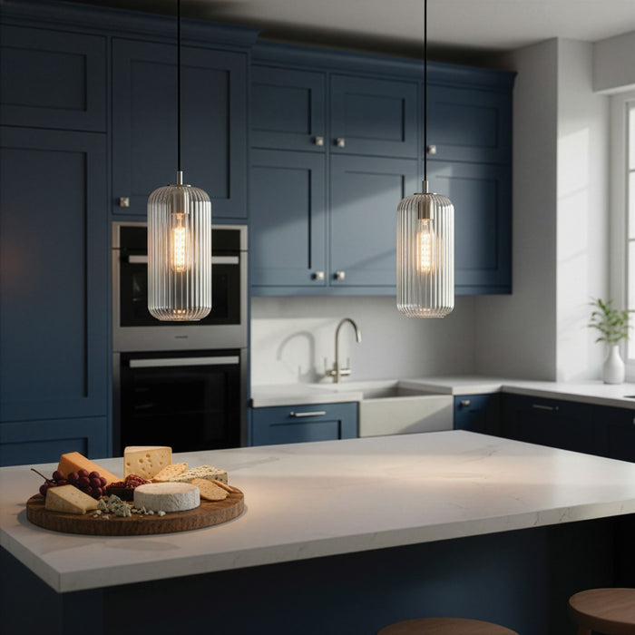 Canarm - IPL1250A01BN-CR - One Light Pendant - Malek - Brushed Nickel