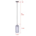 Canarm - IPL1250A01BN-CR - One Light Pendant - Malek - Brushed Nickel