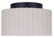 Canarm - LFM339A11SRB - LED Flush Mount - Tavi - Matte Black And Stone