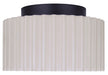 Canarm - LFM339A11SRB - LED Flush Mount - Tavi - Matte Black And Stone