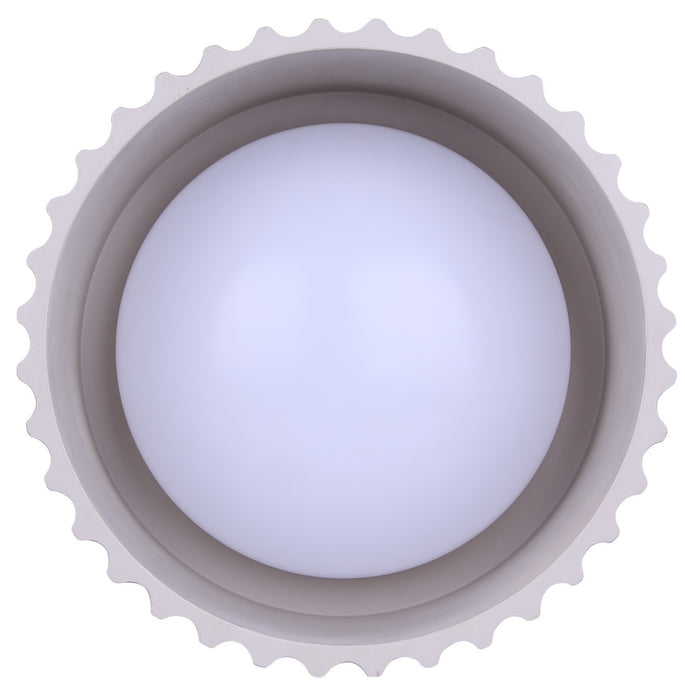 Canarm - LFM339A11SRB - LED Flush Mount - Tavi - Matte Black And Stone