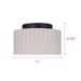 Canarm - LFM339A11SRB - LED Flush Mount - Tavi - Matte Black And Stone
