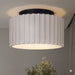 Canarm - LFM339A11SRB - LED Flush Mount - Tavi - Matte Black And Stone
