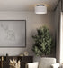 Canarm - LFM339A11SRB - LED Flush Mount - Tavi - Matte Black And Stone