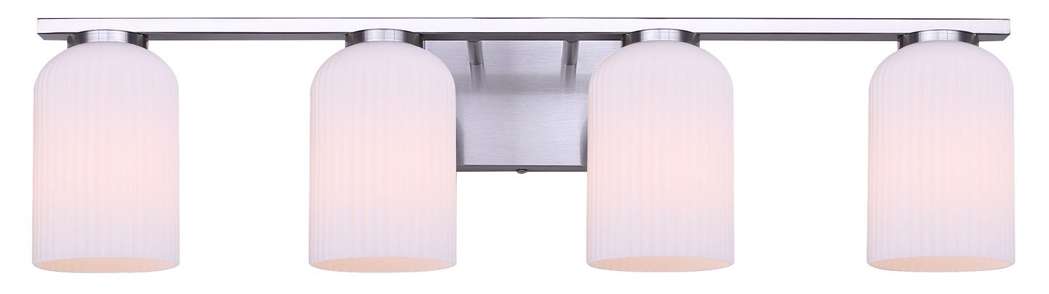 Canarm - IVL1241A04BN - Four Light Vanity - Bram - Brushed Nickel