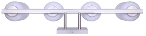 Canarm - IVL1241A04BN - Four Light Vanity - Bram - Brushed Nickel