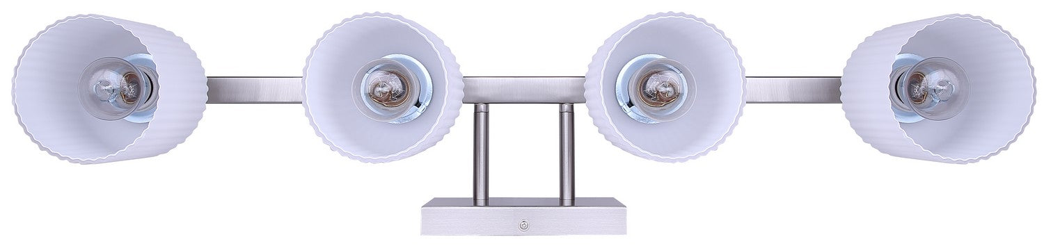 Canarm - IVL1241A04BN - Four Light Vanity - Bram - Brushed Nickel