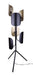 Canarm - IFL2280B67BKG - Six Light Floor Lamp - Zyric - Matte Black & Painted Gold