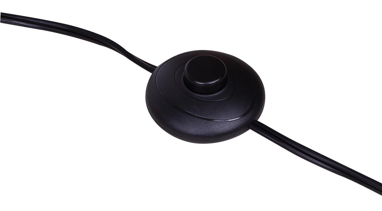 Canarm - IFL2280B67BKG - Six Light Floor Lamp - Zyric - Matte Black & Painted Gold