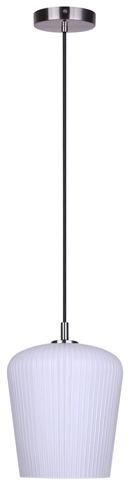 Canarm - IPL1249A01BN-OR - One Light Pendant - Leandro - Brushed Nickel