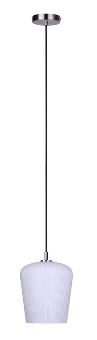 Canarm - IPL1249A01BN-OR - One Light Pendant - Leandro - Brushed Nickel