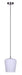 Canarm - IPL1249A01BN-OR - One Light Pendant - Leandro - Brushed Nickel