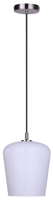 Canarm - IPL1249A01BN-OR - One Light Pendant - Leandro - Brushed Nickel