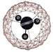 Canarm - IPL2269B03BK20 - Three Light Pendant - Hora-Marron - Matte Black + Rope