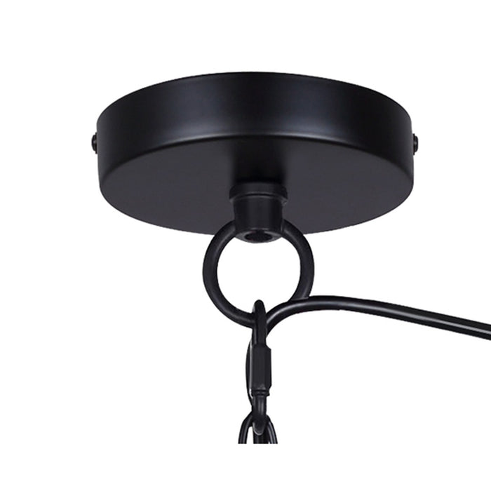 Canarm - IPL2269B03BK20 - Three Light Pendant - Hora-Marron - Matte Black + Rope