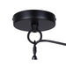 Canarm - IPL2269B03BK20 - Three Light Pendant - Hora-Marron - Matte Black + Rope