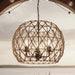 Canarm - IPL2269B03BK20 - Three Light Pendant - Hora-Marron - Matte Black + Rope