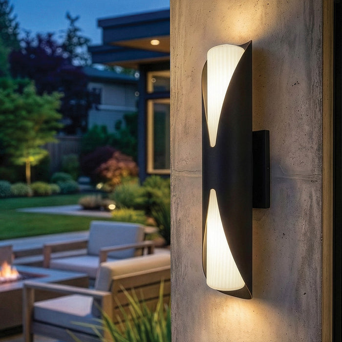 Canarm - IOL780BK - Two Light Outdoor Wall Lantern - Dylan - Sand Black