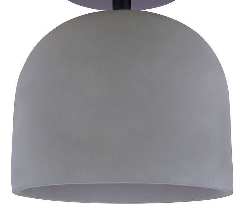 Canarm - ISF729B01BK-GY - One Light Semi-Flushmount - Jack - Matte Black