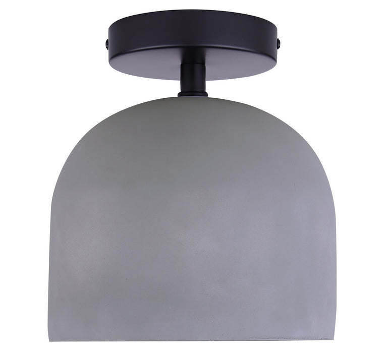Canarm - ISF729B01BK-GY - One Light Semi-Flushmount - Jack - Matte Black