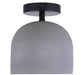Canarm - ISF729B01BK-GY - One Light Semi-Flushmount - Jack - Matte Black