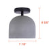 Canarm - ISF729B01BK-GY - One Light Semi-Flushmount - Jack - Matte Black