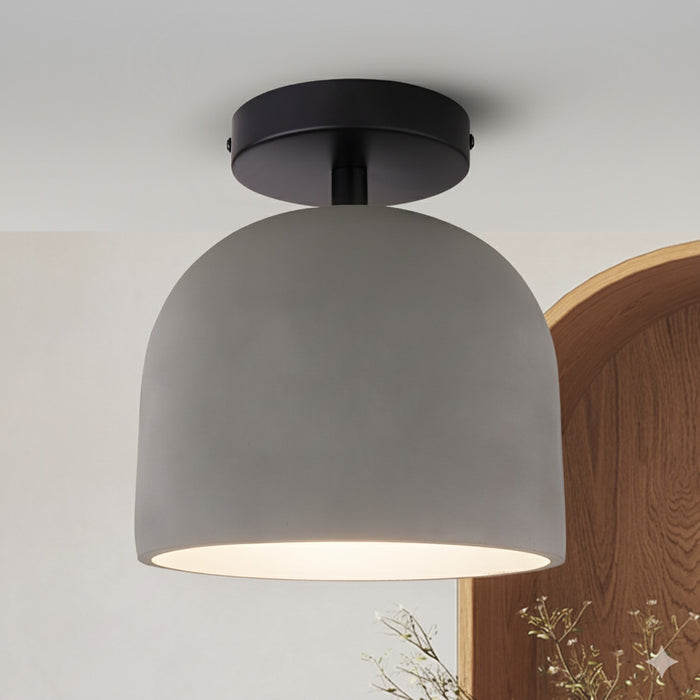 Canarm - ISF729B01BK-GY - One Light Semi-Flushmount - Jack - Matte Black
