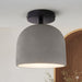 Canarm - ISF729B01BK-GY - One Light Semi-Flushmount - Jack - Matte Black