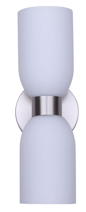 Canarm - IWF1251A02BN - Two Light Wall Fixture - Darius - Brushed Nickel