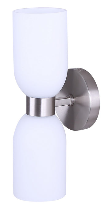 Canarm - IWF1251A02BN - Two Light Wall Fixture - Darius - Brushed Nickel
