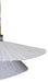 Canarm - IPL2246B01WA - One Light Pendant - Ravi - White Distress & Antique Brass