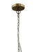 Canarm - IPL2246B01WA - One Light Pendant - Ravi - White Distress & Antique Brass