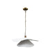 Canarm - IPL2246B01WA - One Light Pendant - Ravi - White Distress & Antique Brass