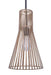 Canarm - IPL1238A01BKB - One Light Pendant - Elim - Matte Black + Brushed Brown